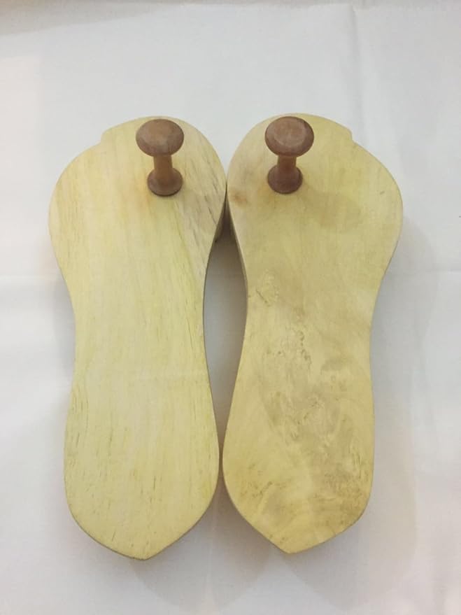 Al Shifa Chakhri | Handcrafted Wooden Slippers for Workship, Namaz - Wooden Sandals